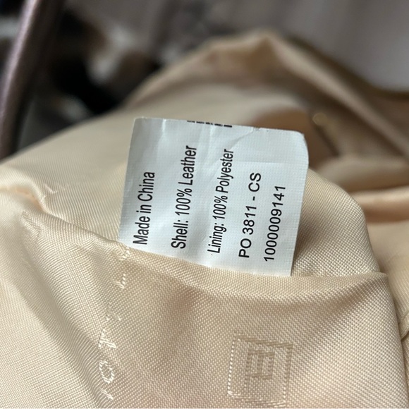 Elliott Lucca Purple Brown and Bronze 100% Leather Satchel Med Shoulder Handbag - Picture 11 of 15